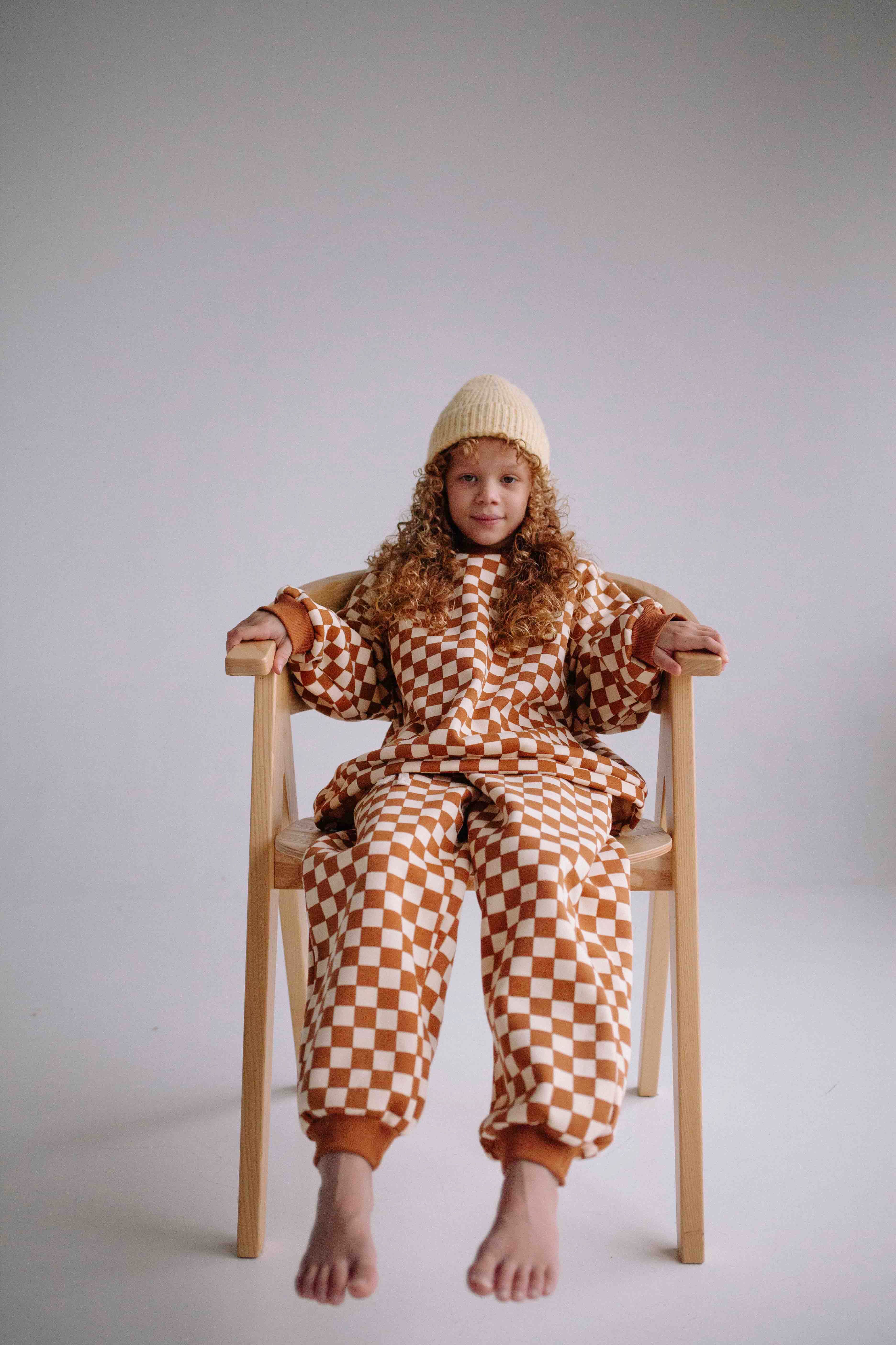 BROWN CHECKERS SET WOMAN - Image 8