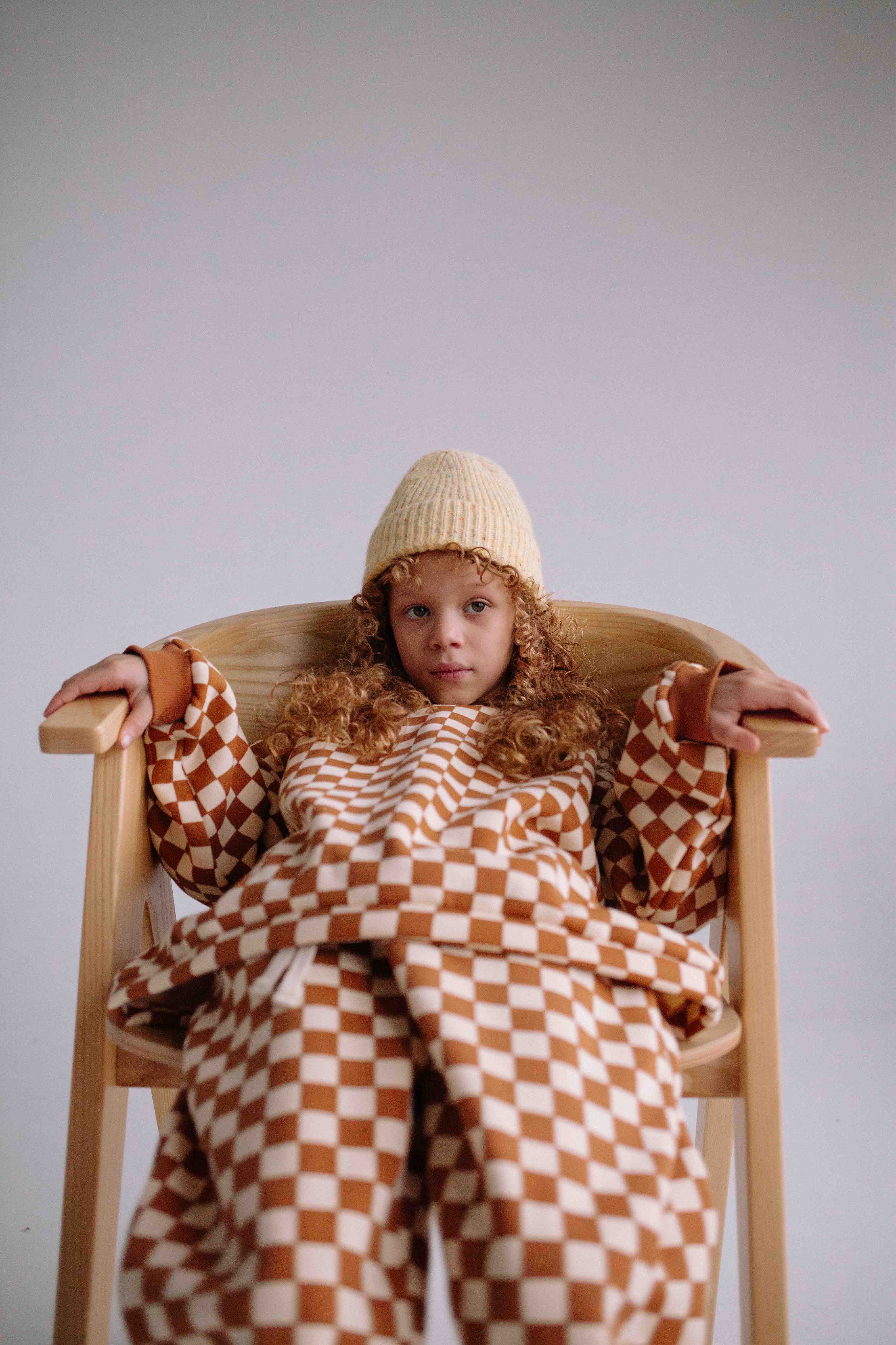 BROWN CHECKERS SET WOMAN - Image 9