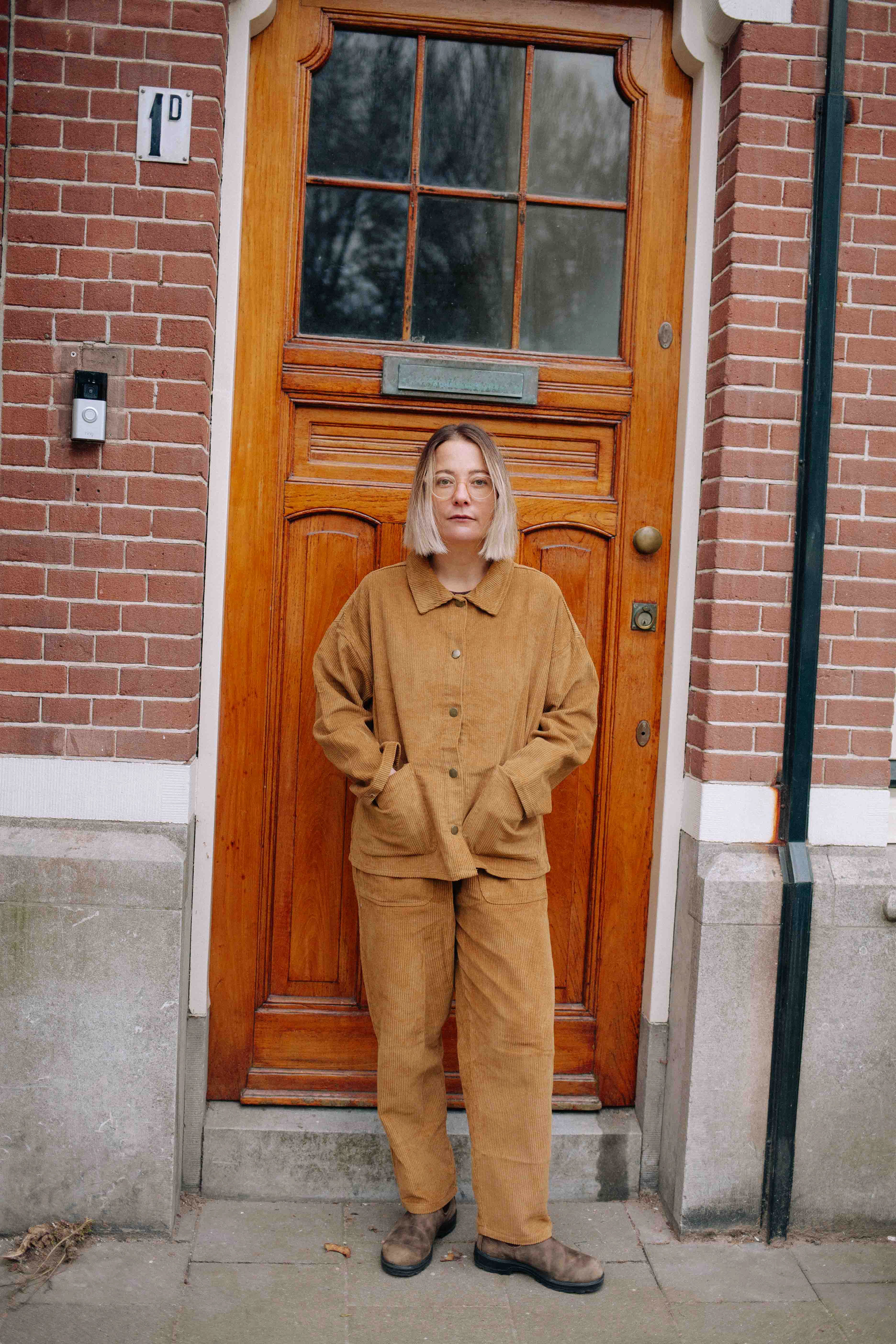 MUSTARD CORDUROY SET WOMAN - Image 3