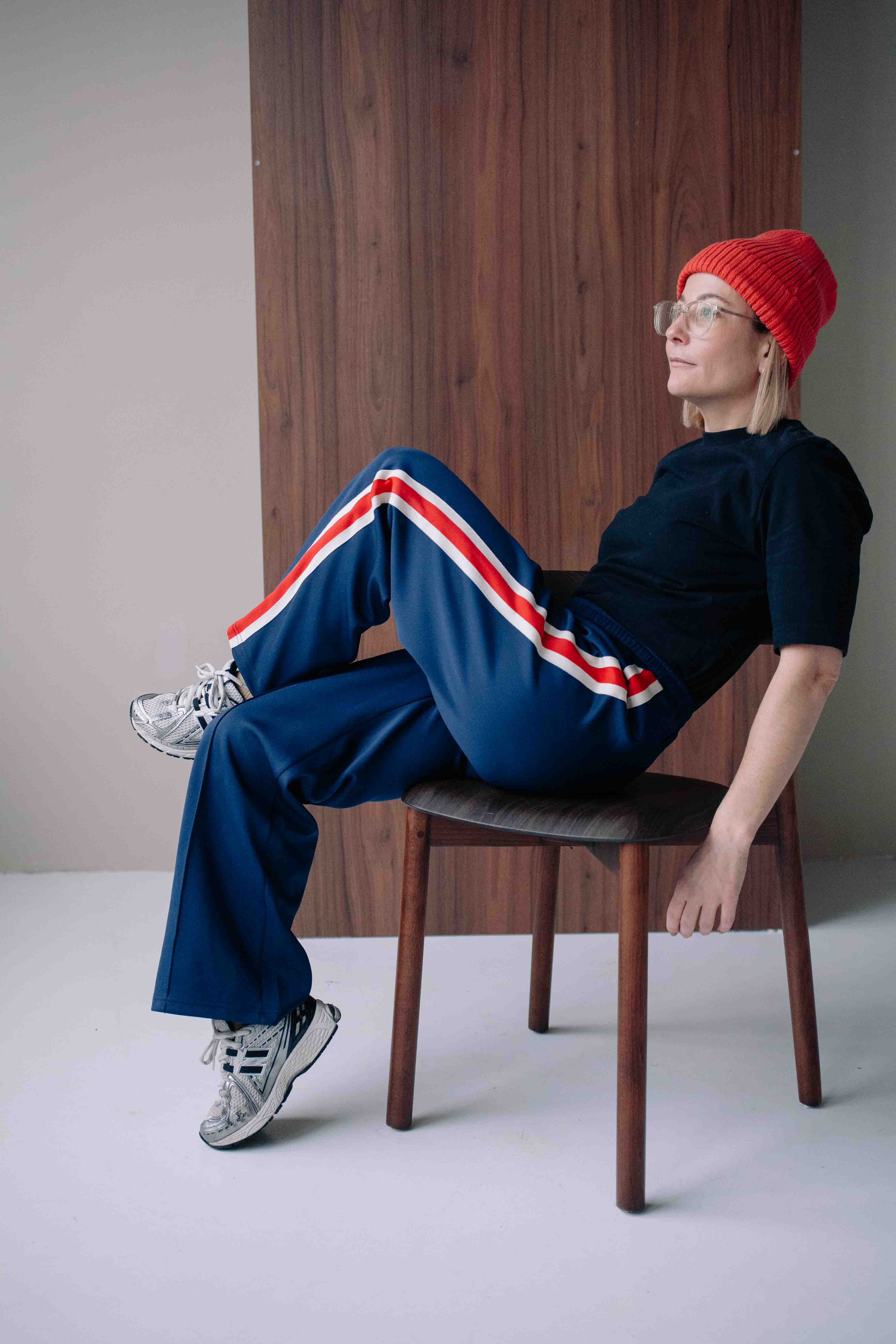 NAVY SPORTY PANTS WOMAN - Image 4