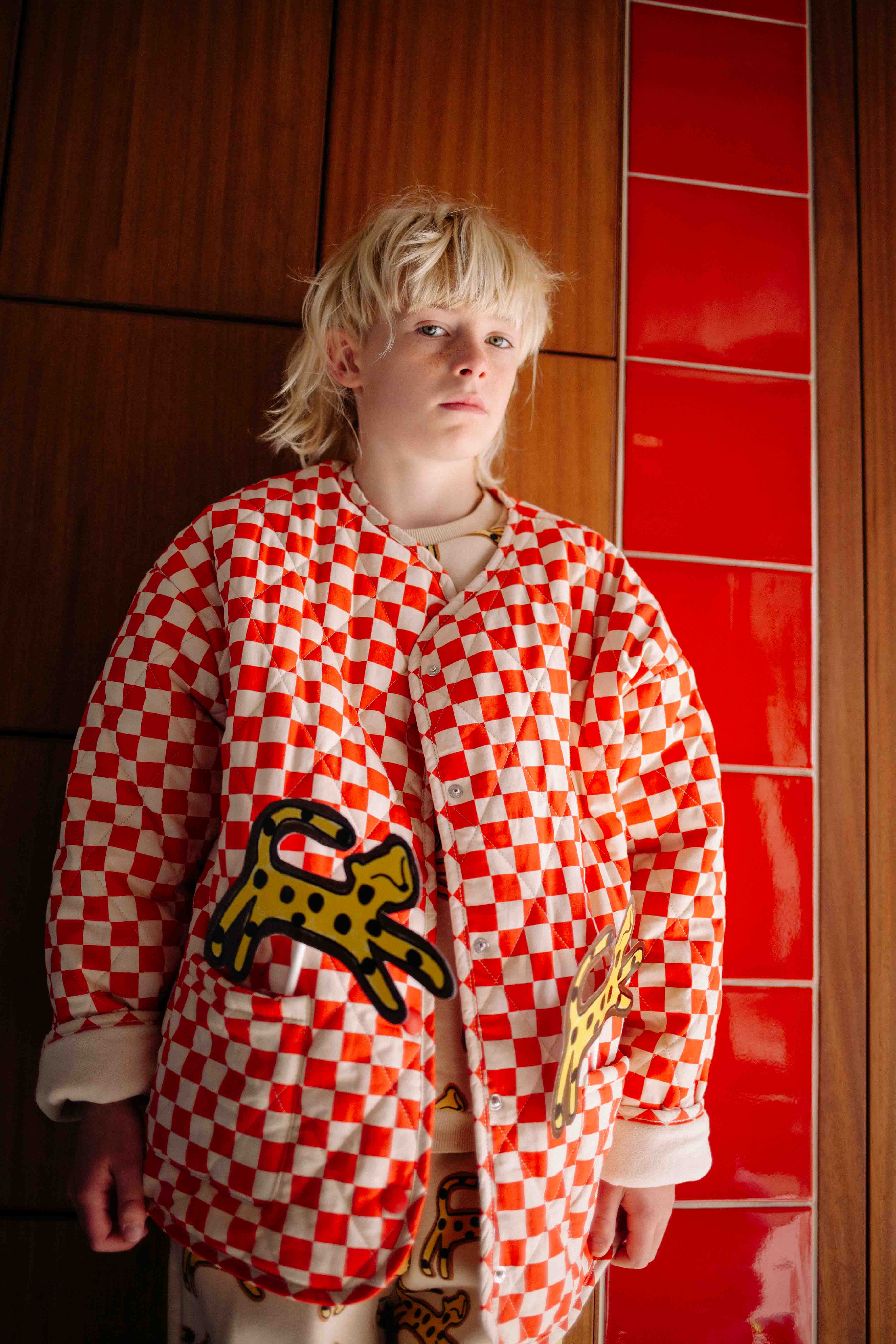 RED CHECKERS JACKET - Image 3