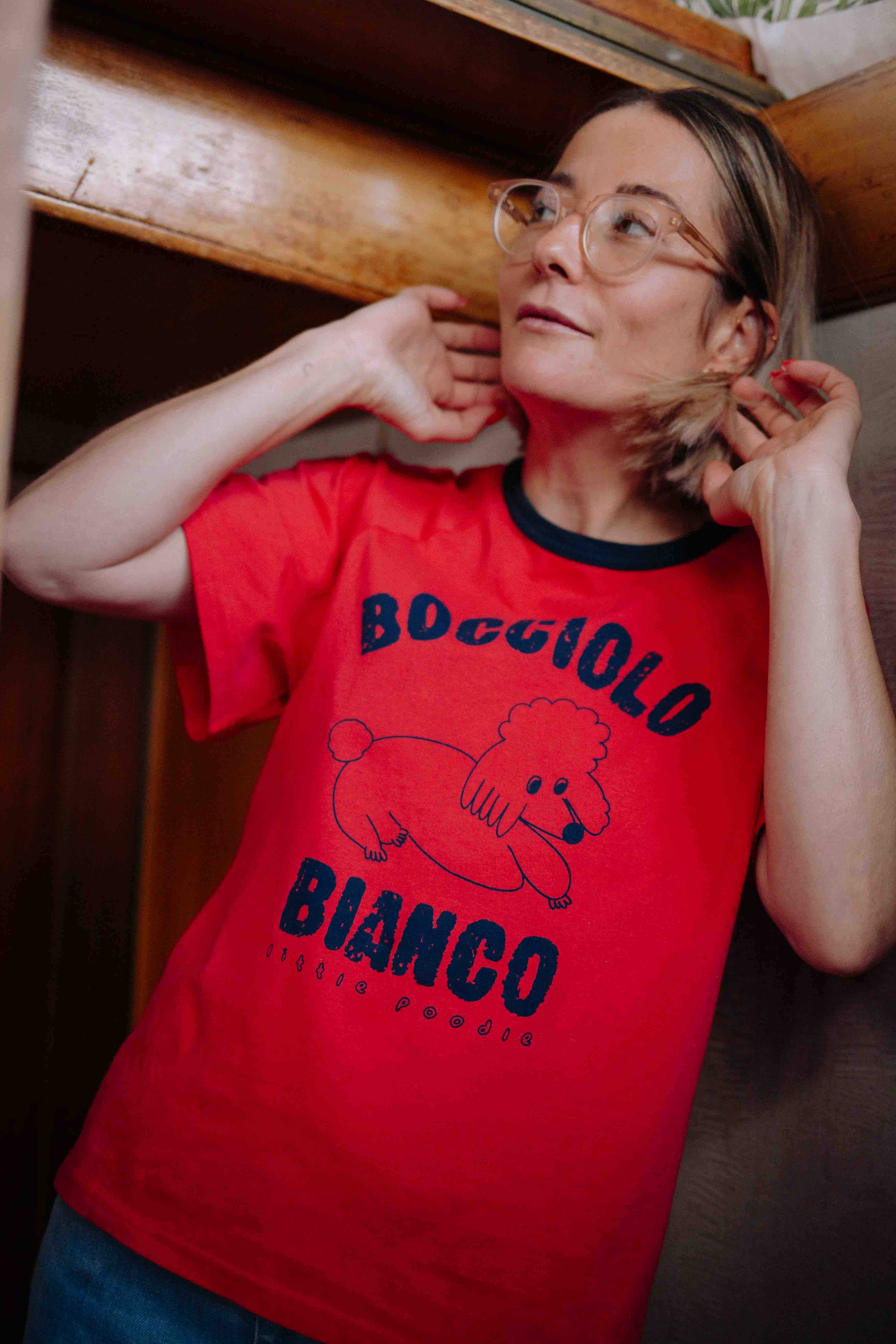 RED ITALIAN POODLE TS WOMAN - Image 4