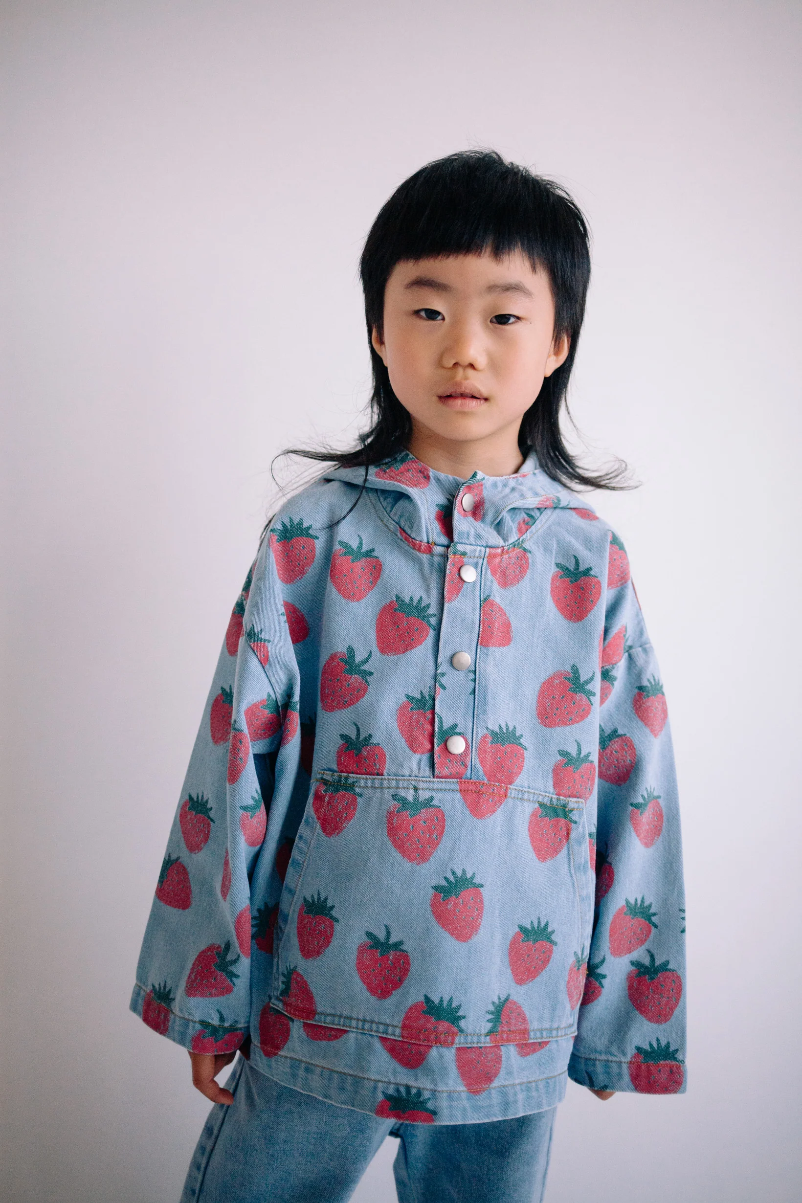 STRAWBERRY DENIM HOODIE - Image 10