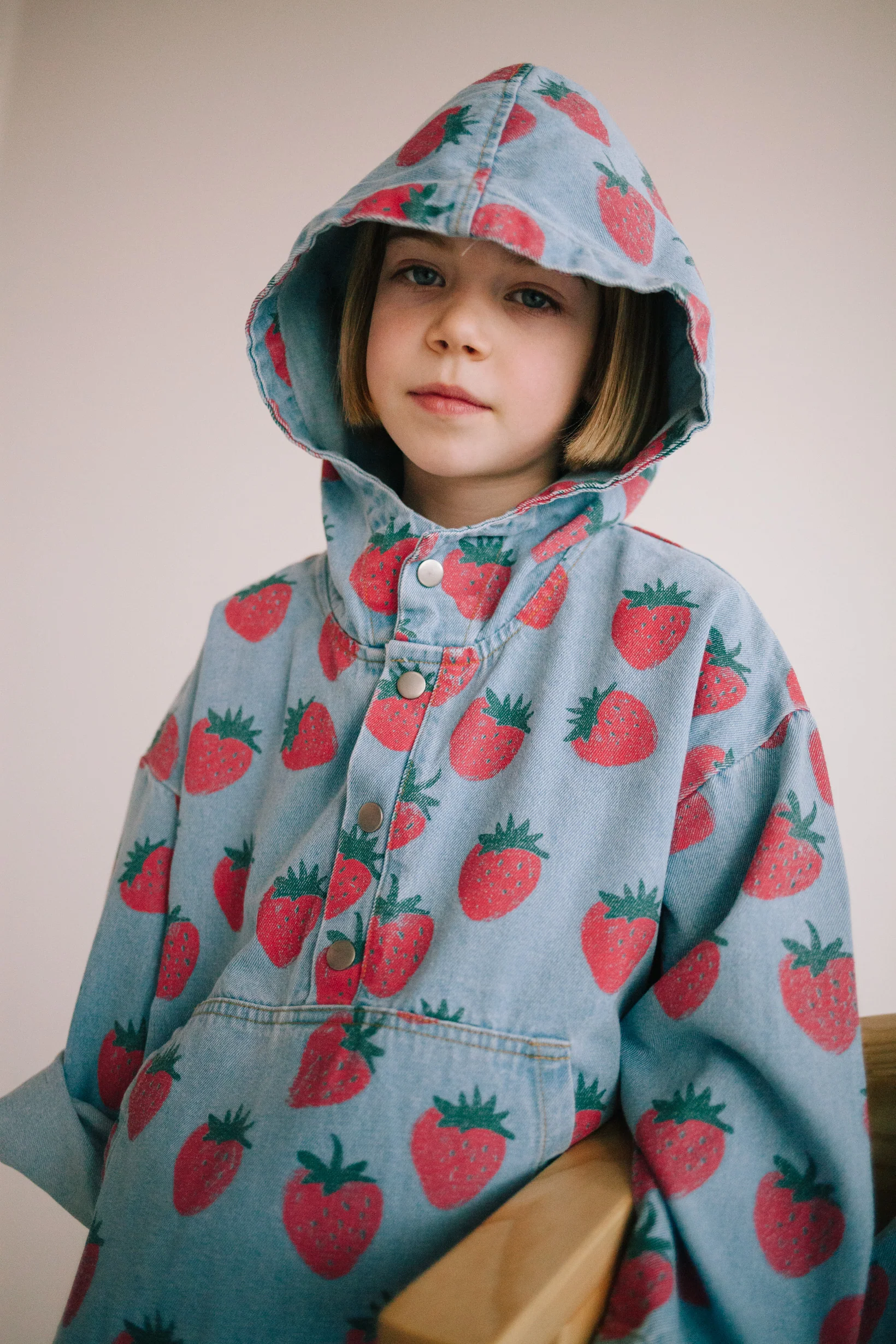 STRAWBERRY DENIM HOODIE - Image 13