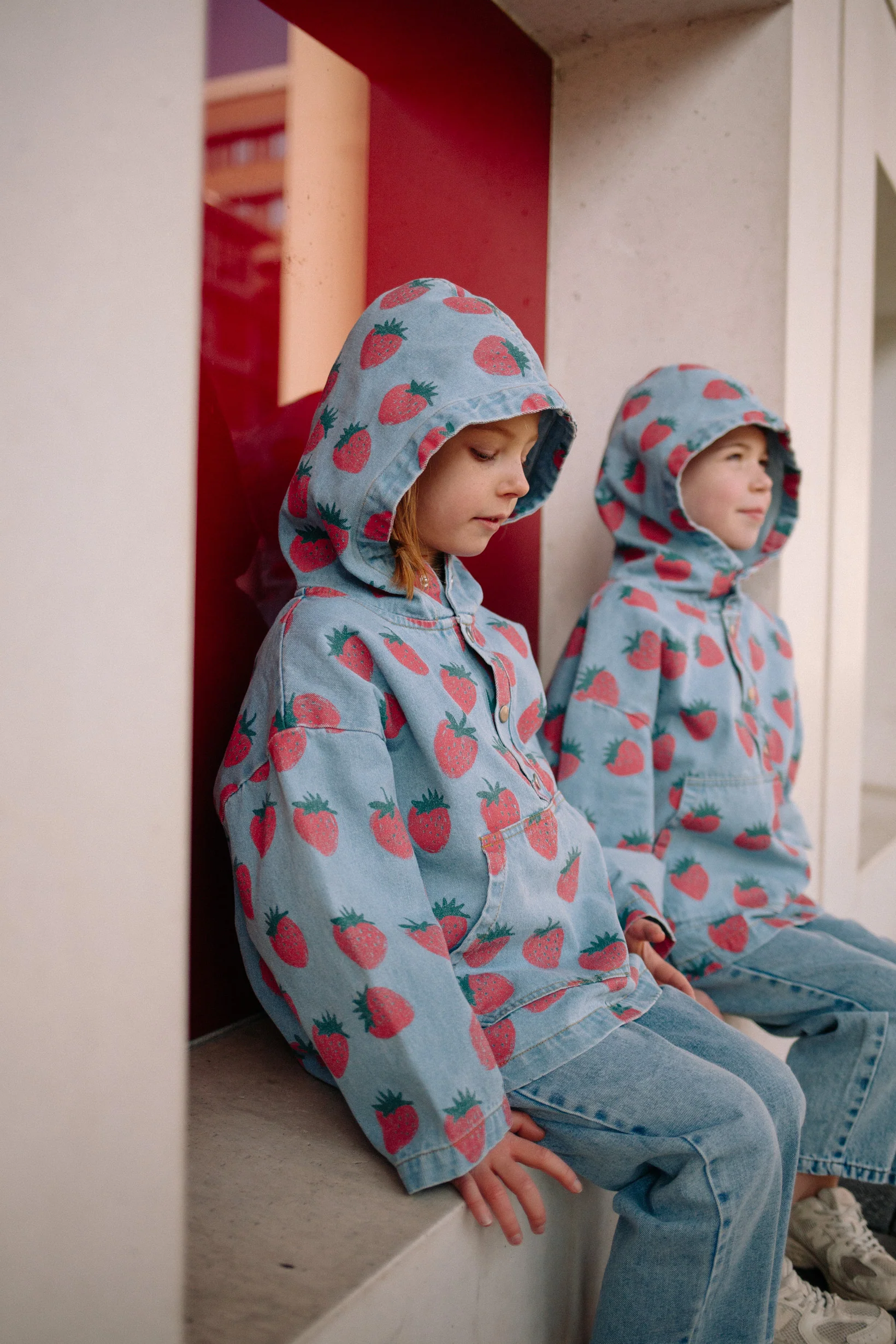 STRAWBERRY DENIM HOODIE - Image 14