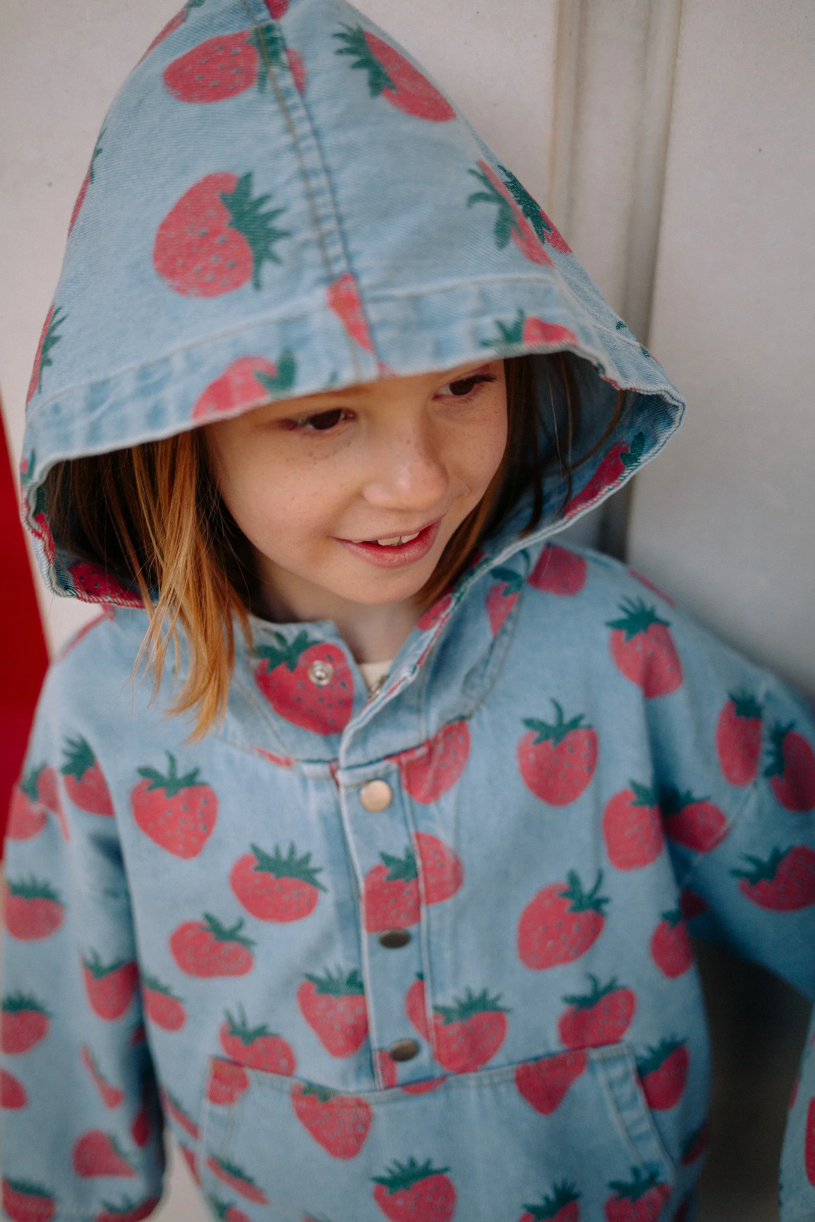 STRAWBERRY DENIM HOODIE - Image 7