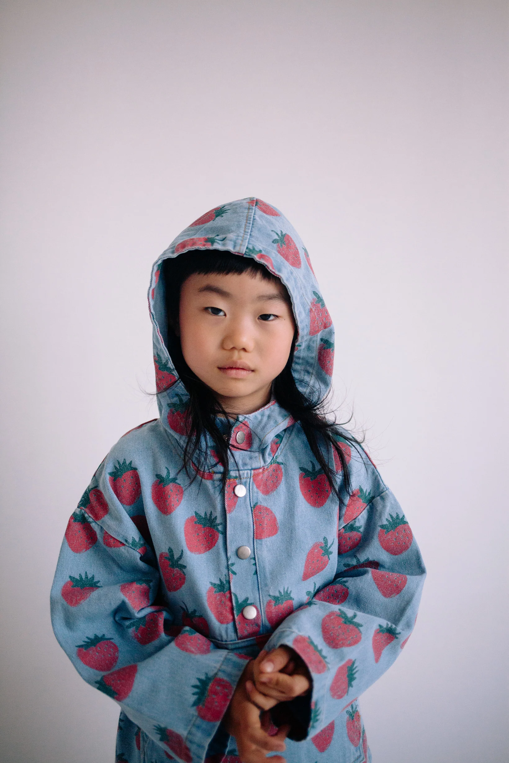 STRAWBERRY DENIM HOODIE - Image 8