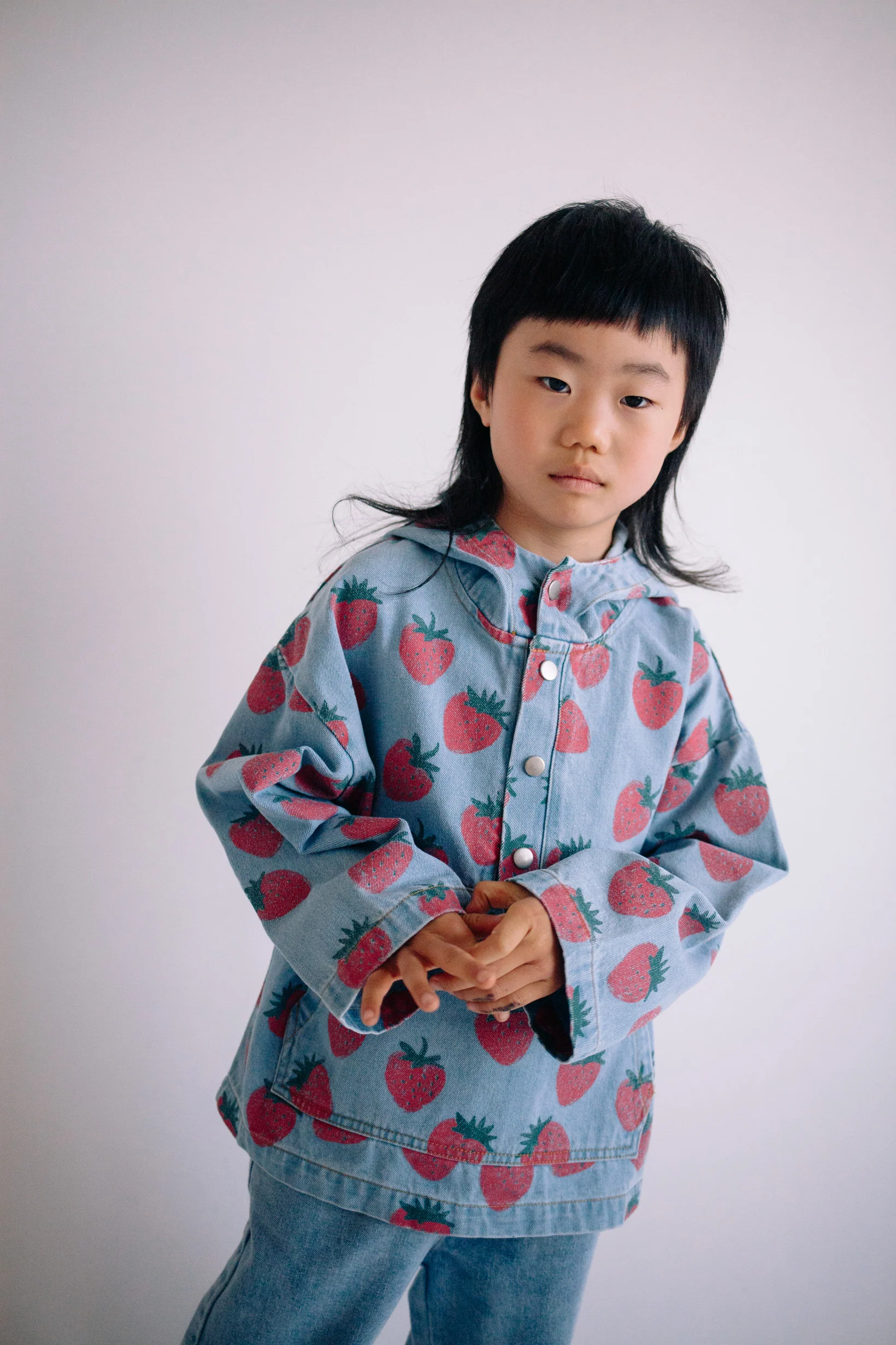 STRAWBERRY DENIM HOODIE - Image 9