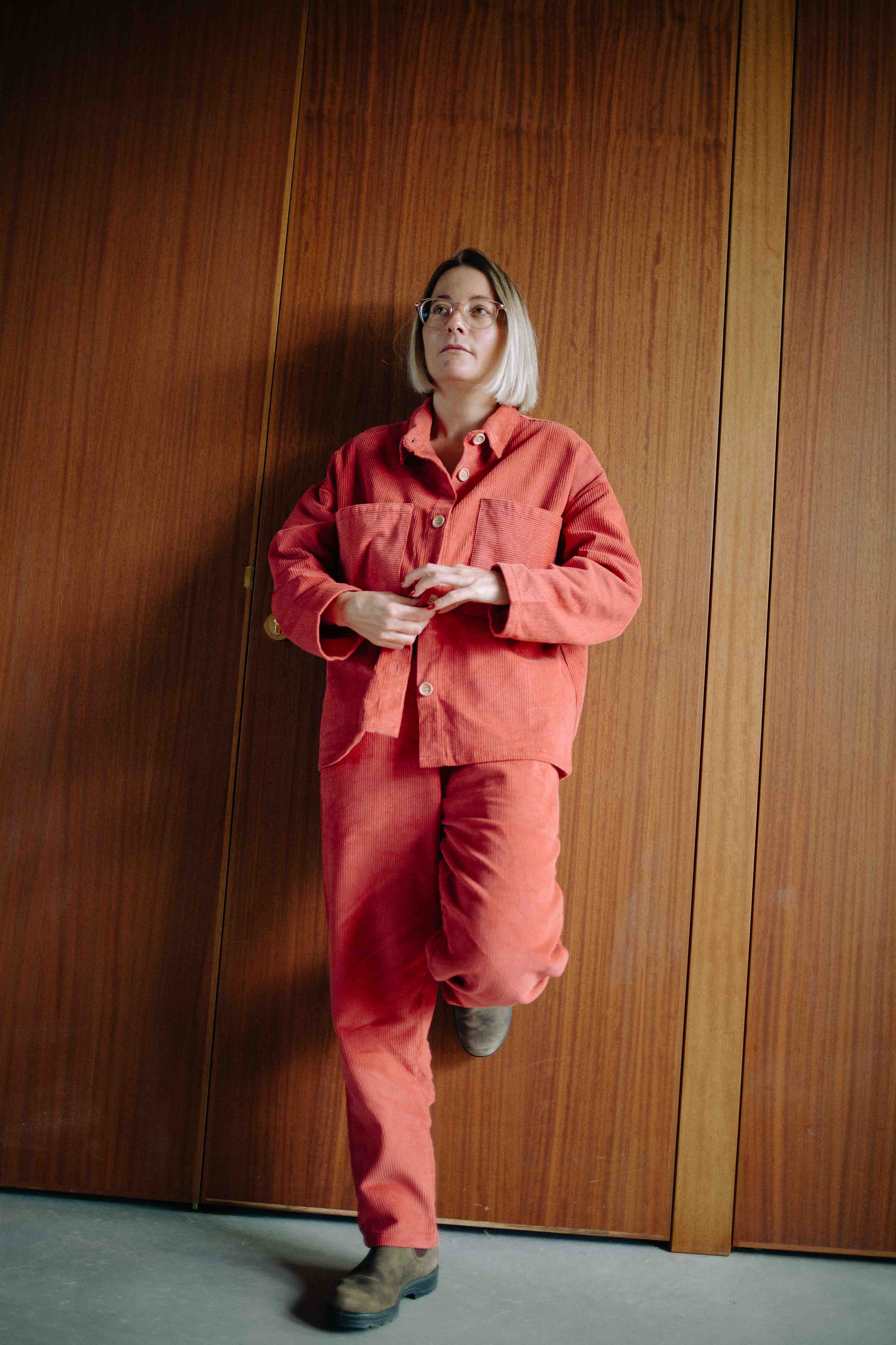 TERRACOTTA CORDUROY SET WOMAN - Image 4