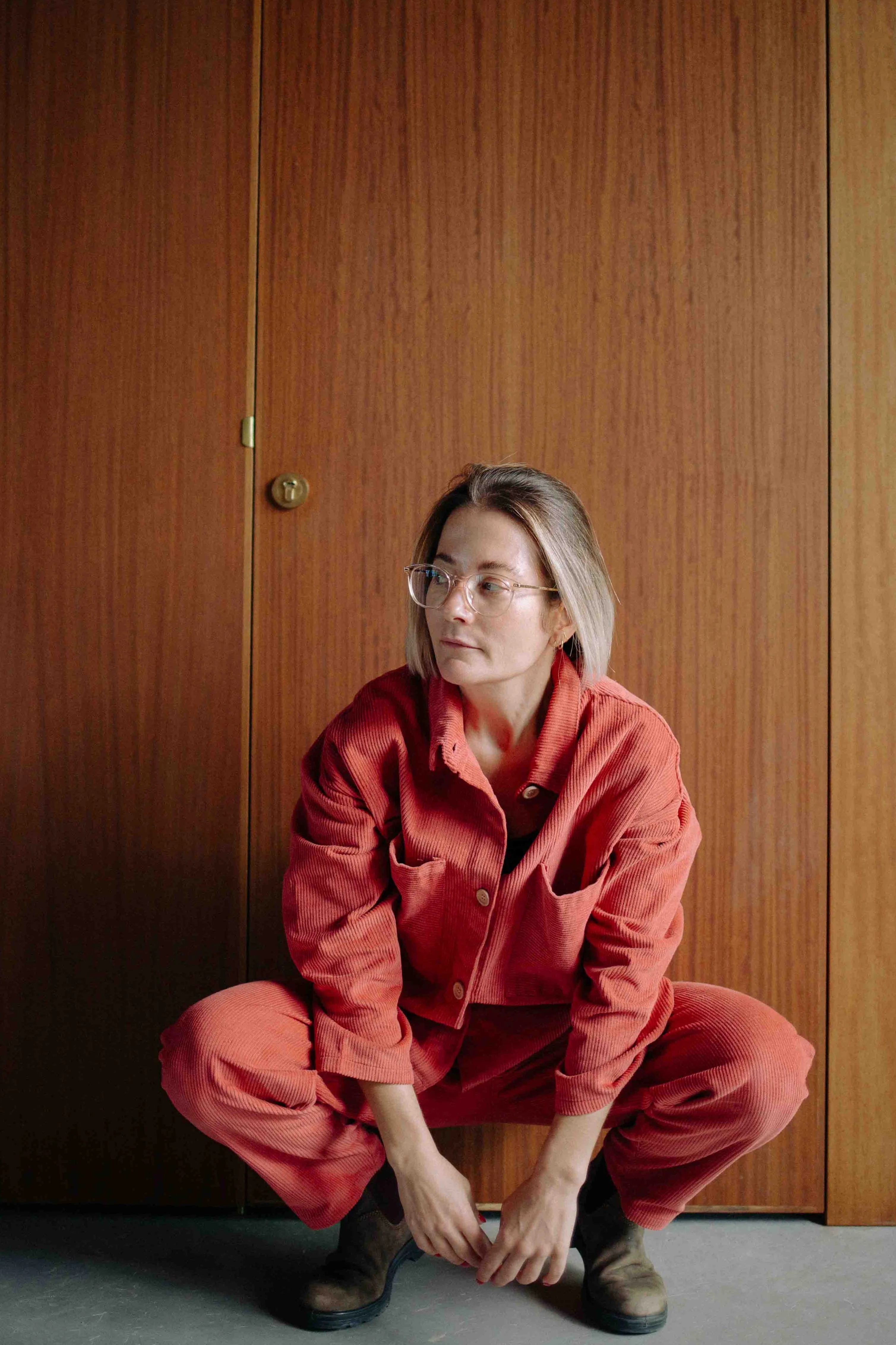 TERRACOTTA CORDUROY SET WOMAN - Image 5