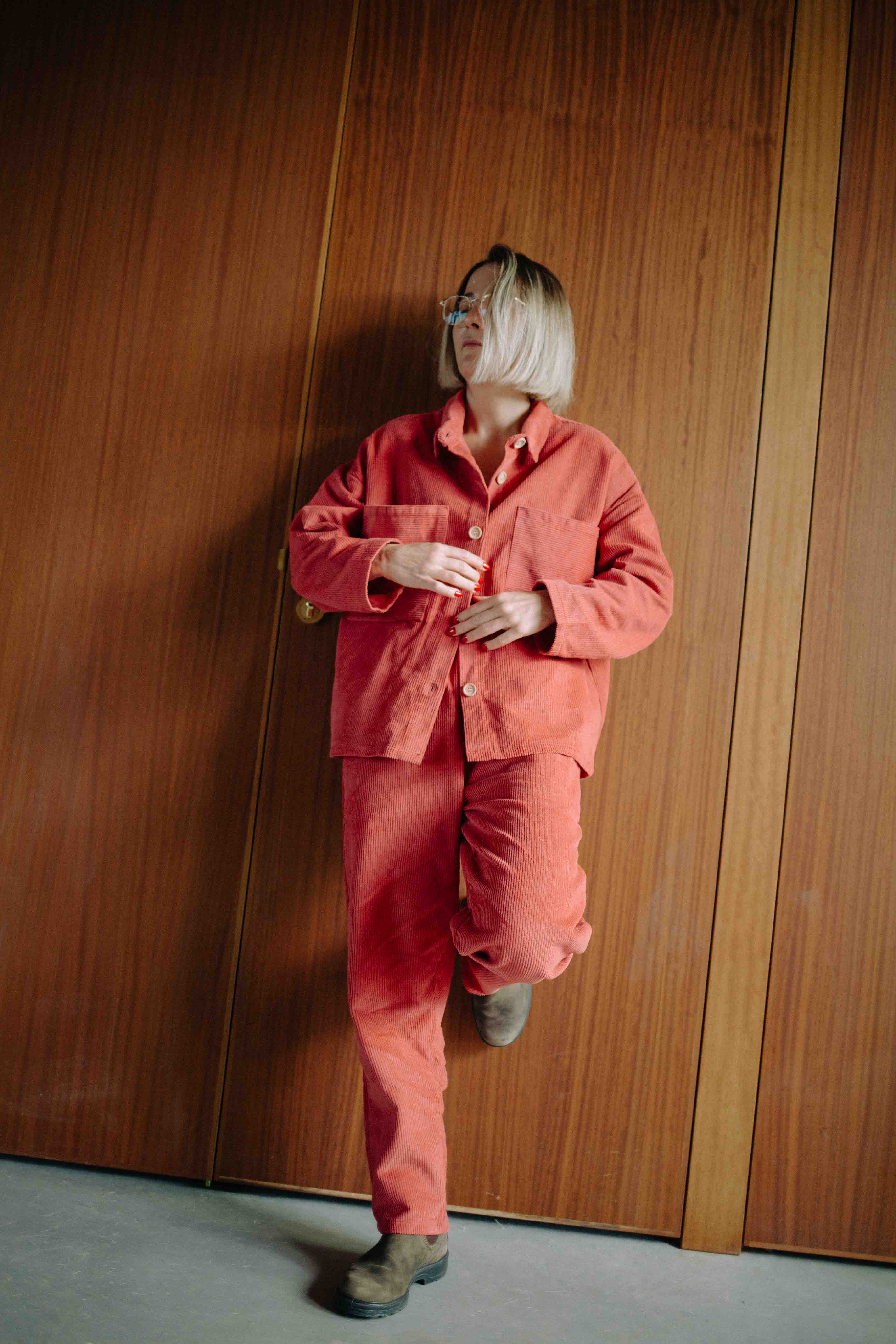 TERRACOTTA CORDUROY SET WOMAN - Image 7