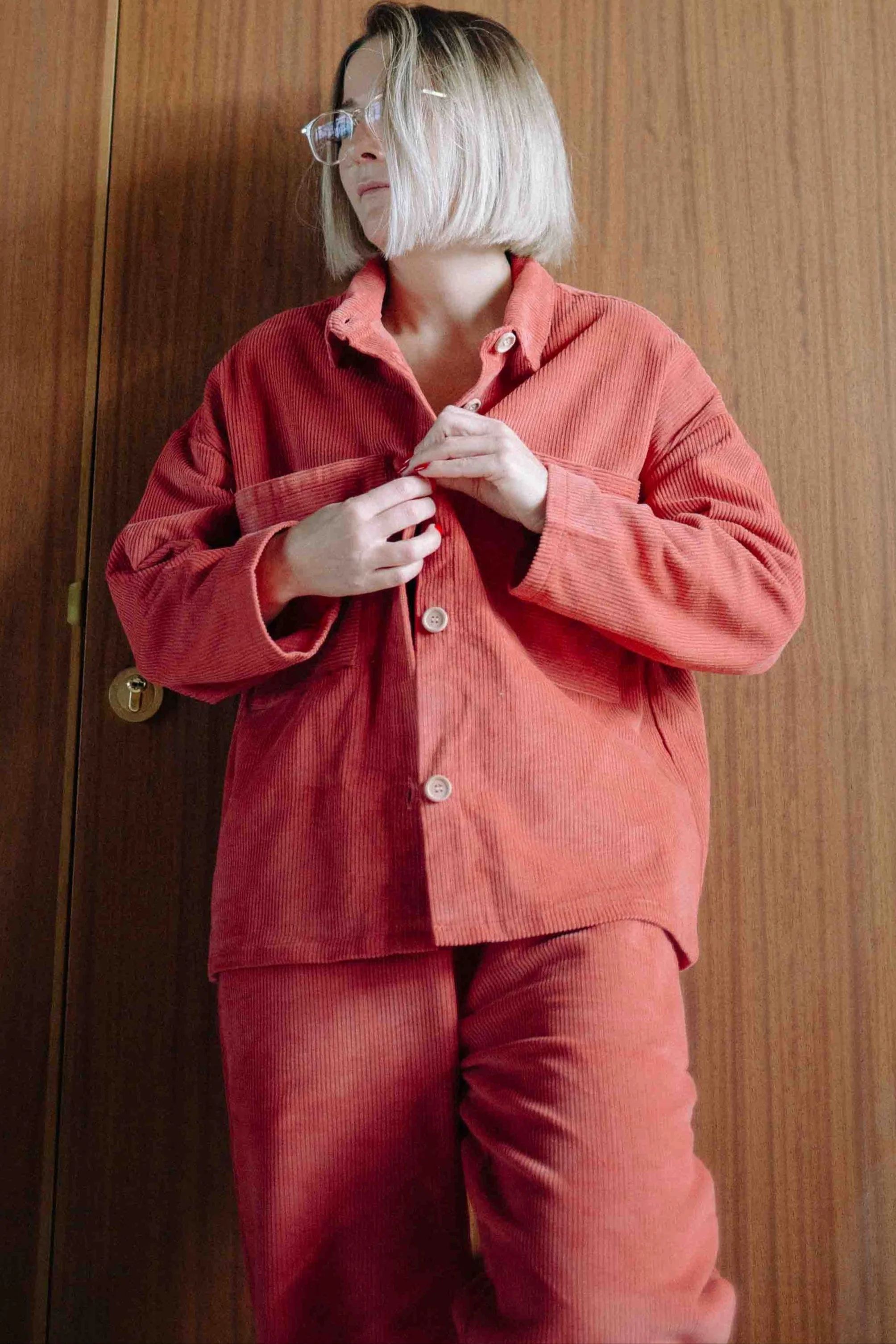 TERRACOTTA CORDUROY SET WOMAN - Image 8