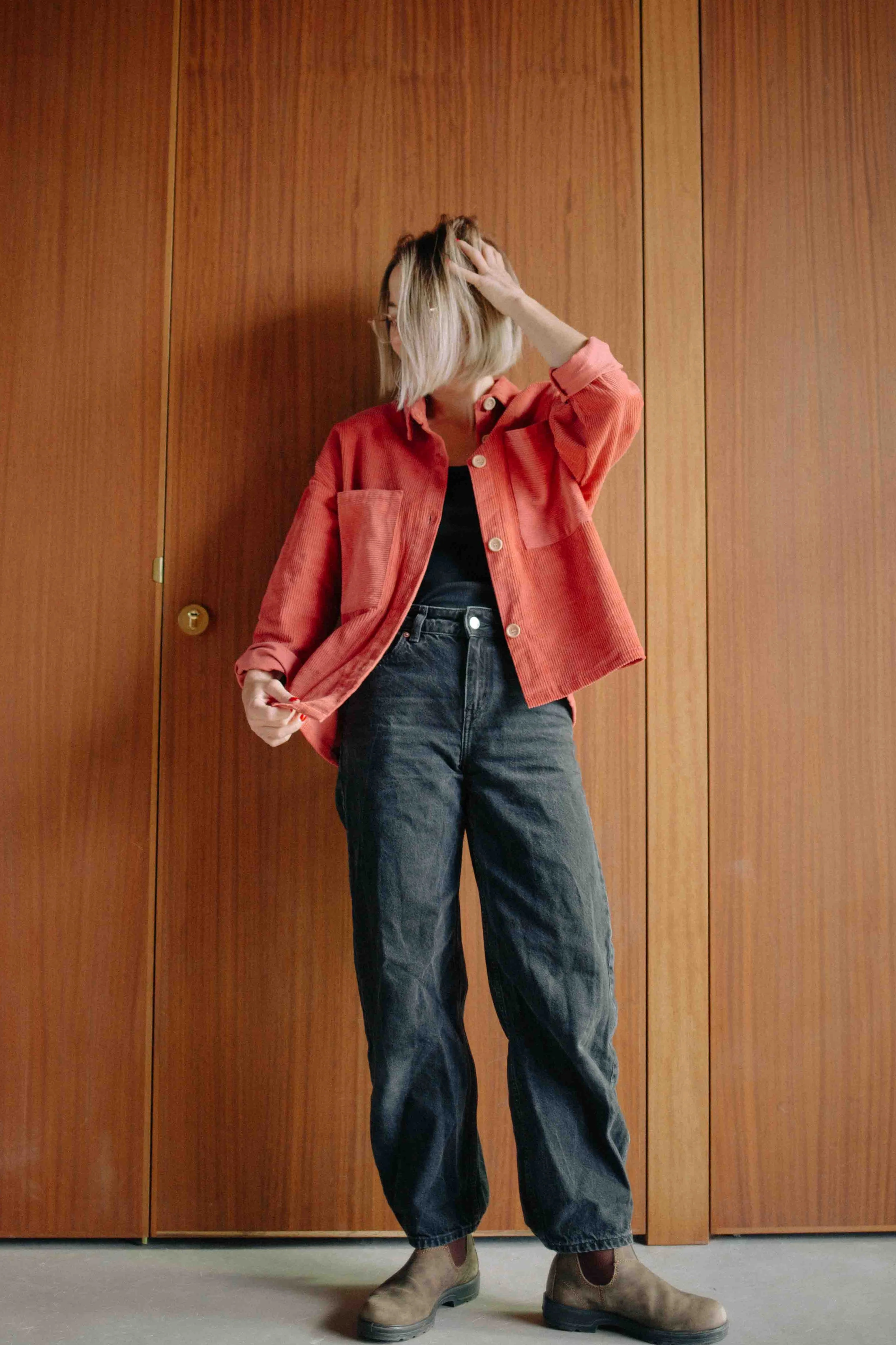 TERRACOTTA CORDUROY SET WOMAN - Image 9