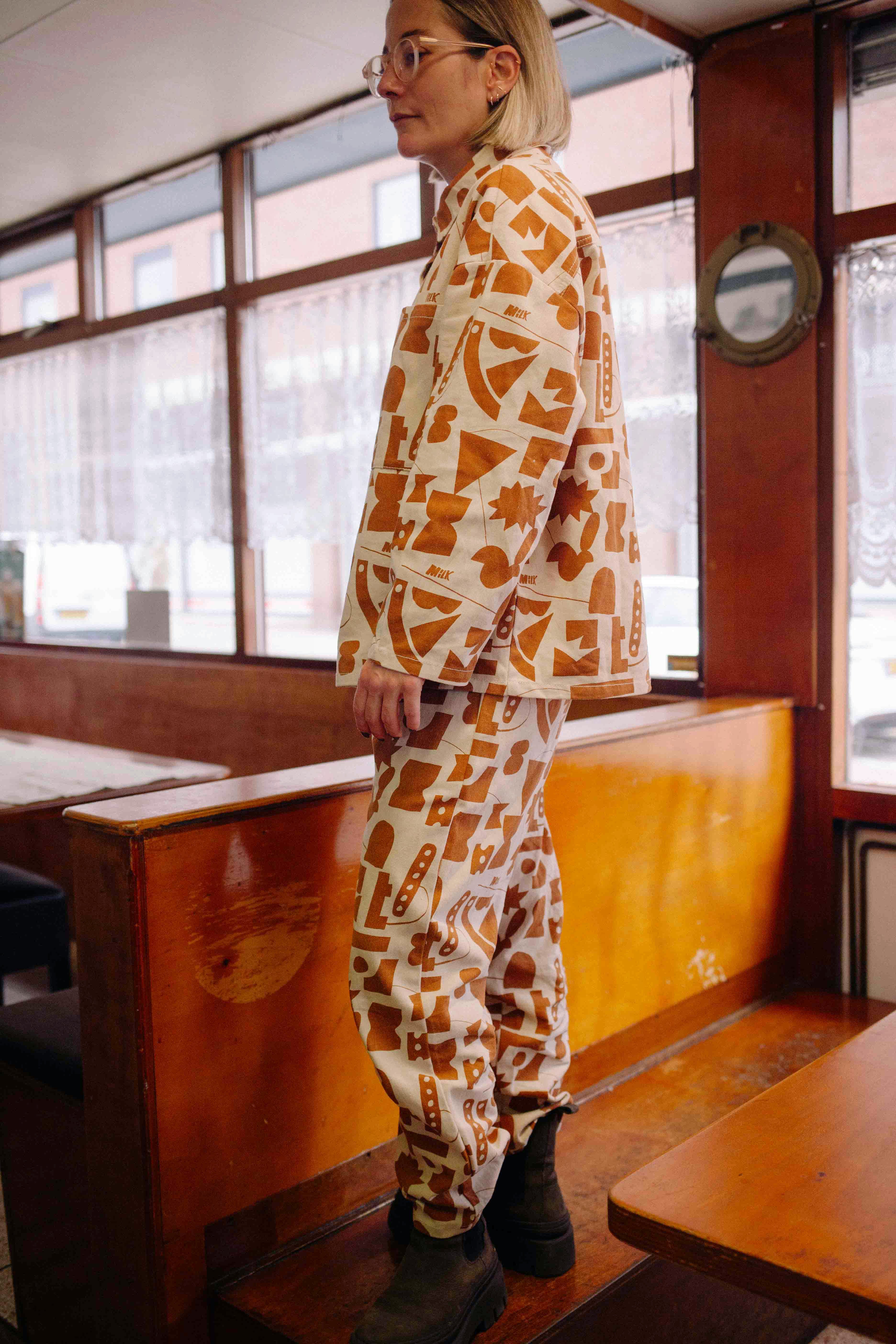 CREAM MILK DENIM SET WOMAN - Image 11