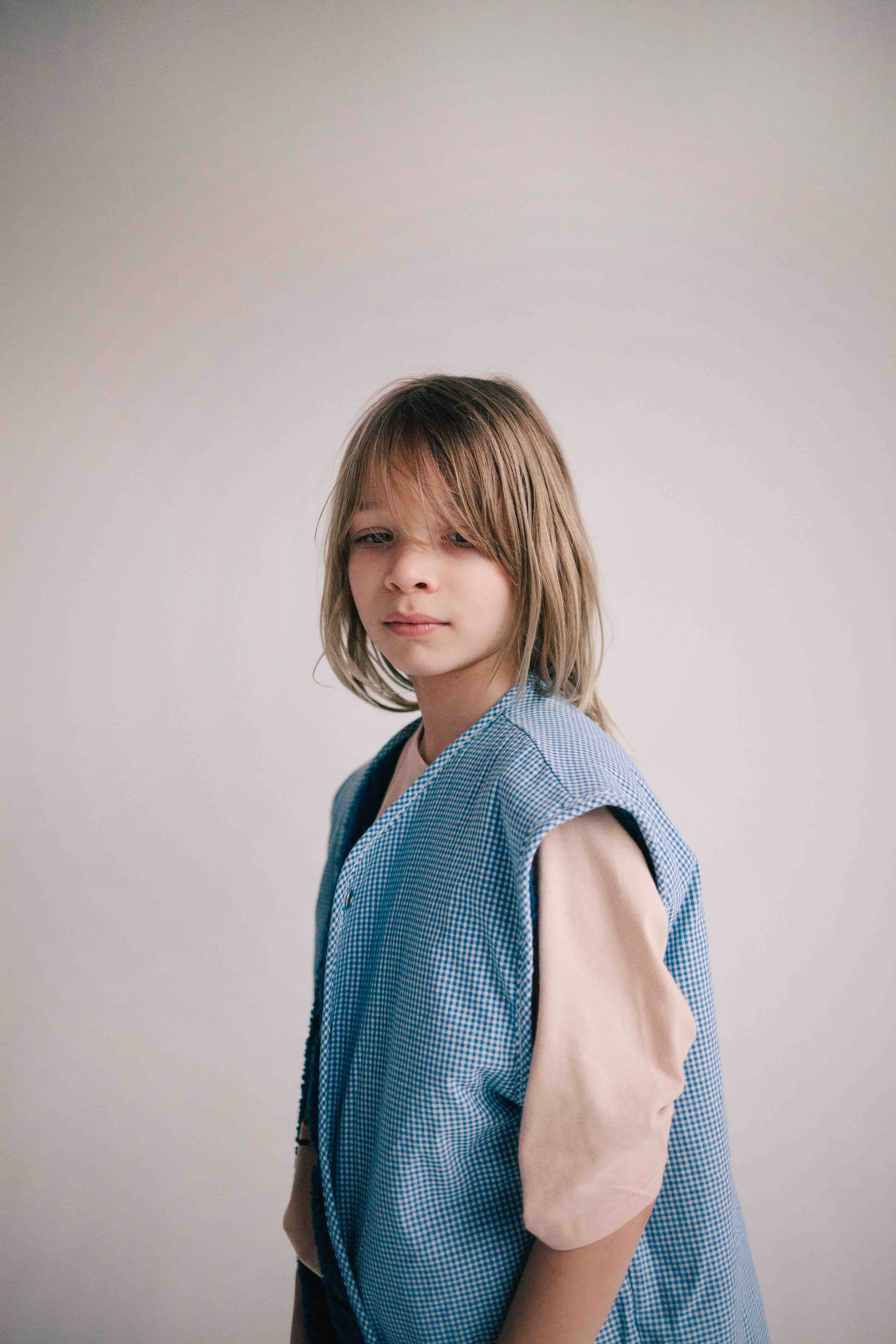 BLUE VICHY WAISTCOAT - Image 3